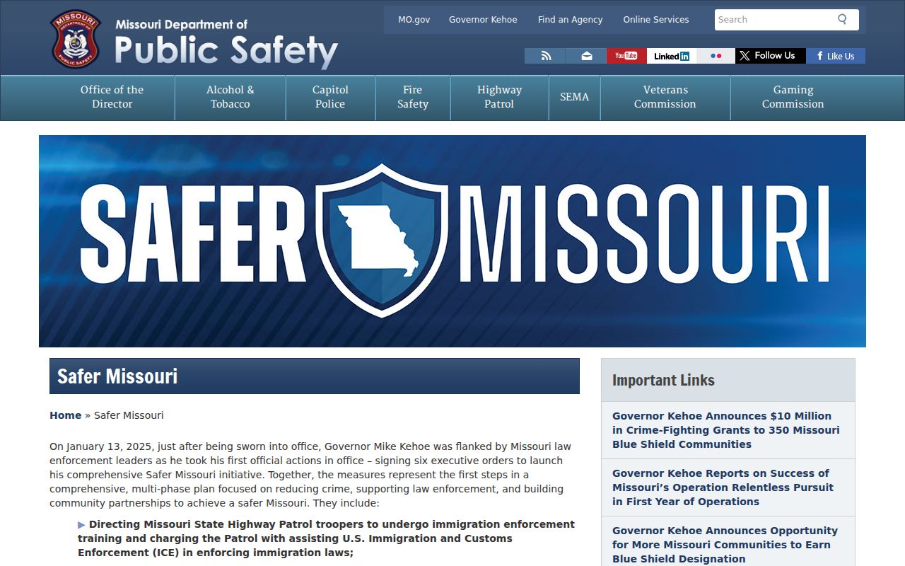 Missouri warrant coordination program overview
